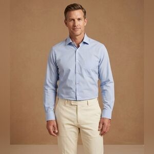 $60 Van Heusen Mens Classic Regular-Fit Stain Shield Stretch Shirt
